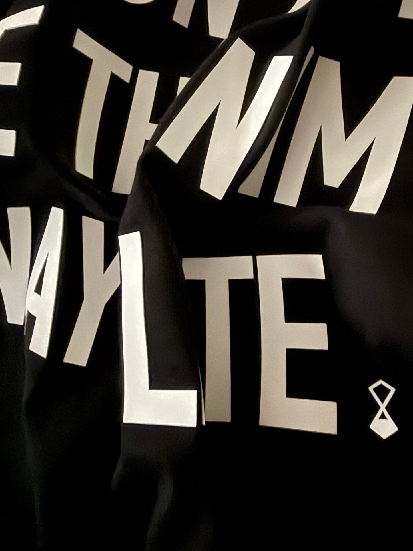 "YOUR TIME?" Boxy fit T-Shirt with Rhinestones